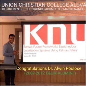 Dr Alwin Poulose 2009-12